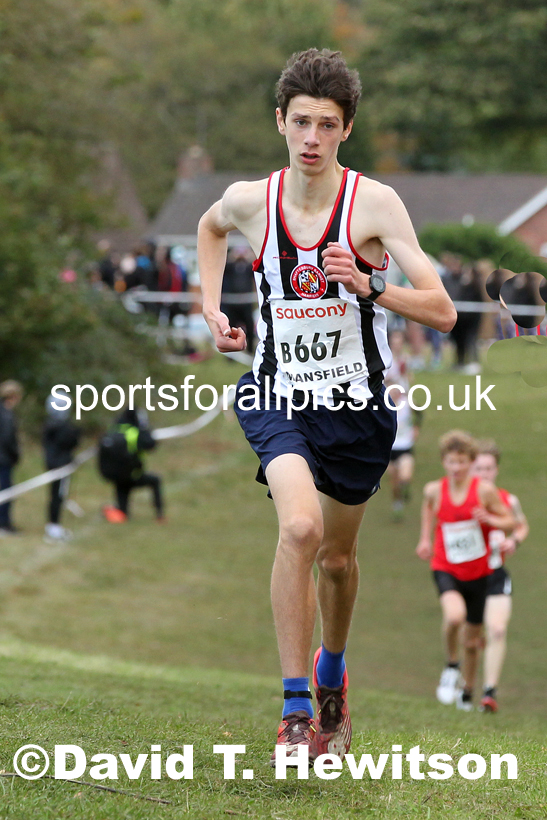 Mens under-17s 2021 National Cross Country Relays, Berry Hill Park, Mansfield. Photo: David T. Hewitson/Sports for All Pics